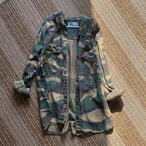 Zara Camouflage Button Down